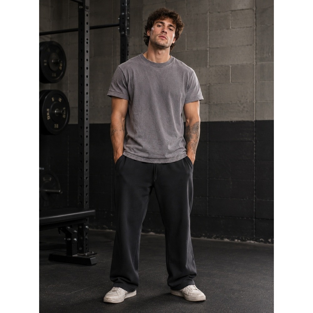 American Giant T-Shirt Mens Large Charcoal Grey Heavy Weight Cotton Made in USA
